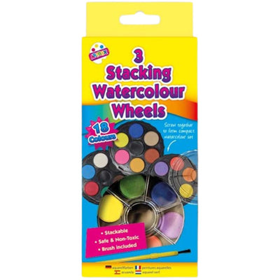 18 Colour Watercolour Wheel