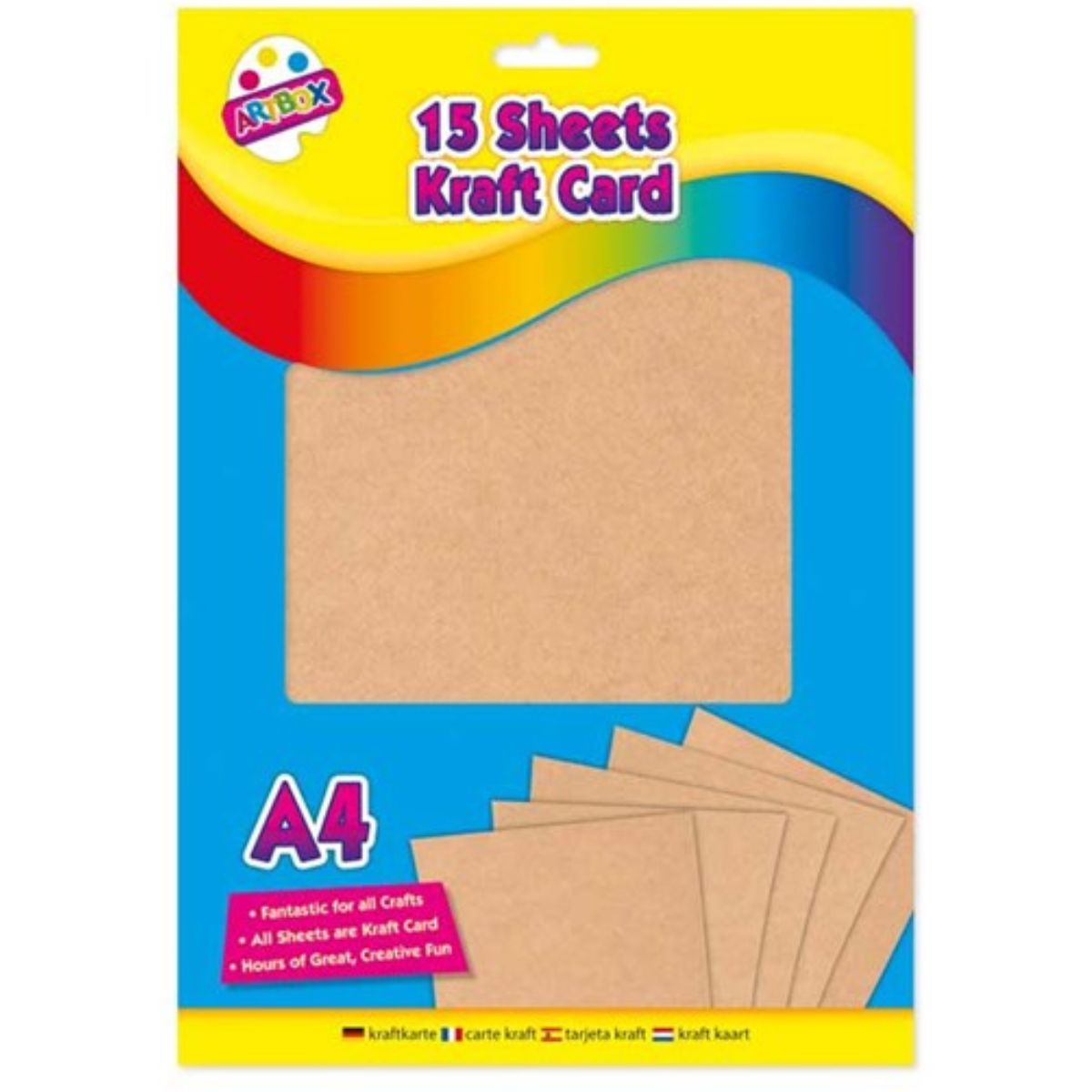 15 Sheets A4 Kraft Card