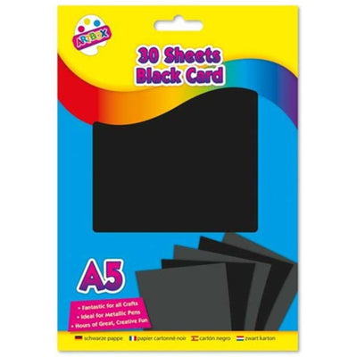 30 Sheets A5 Black Activity Card