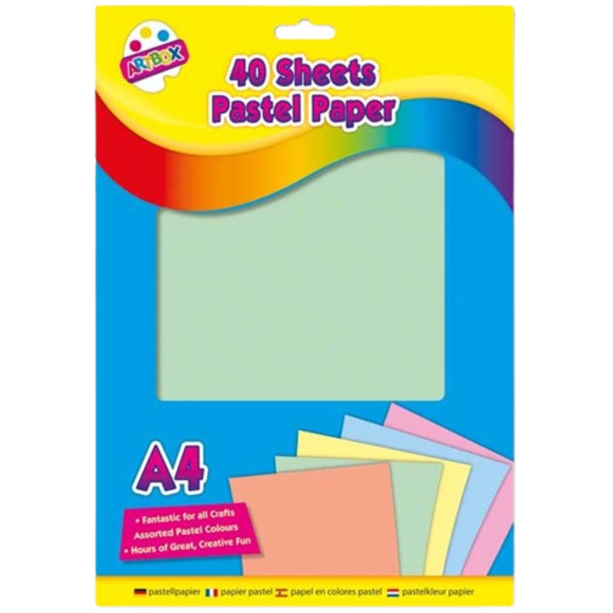 40 Sheets A4 Pastel Paper