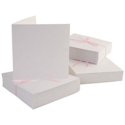 White Square Cards & Envelopes (100 pack)