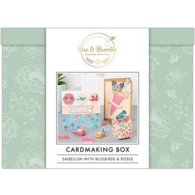 Cardmaking Craft Box, Bluebirds & Roses