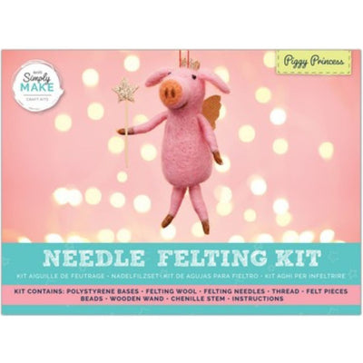 Needle Felting Kit, Piggy Princess