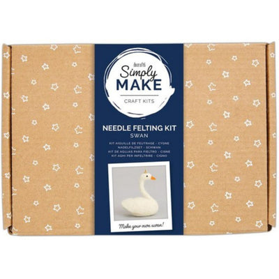 Needle Felting Kit, Swan