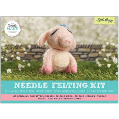 Needle Felting Kit, Little Piggy