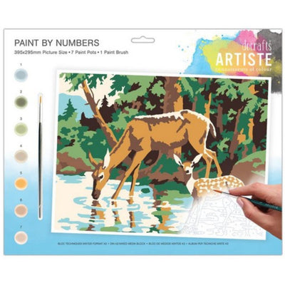 Large Paint By Numbers, Woodland Deer