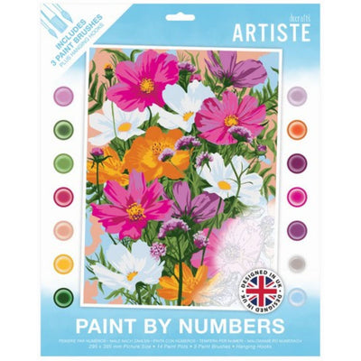 Paint By Numbers, In Bloom, 14 colours, 3 brushes