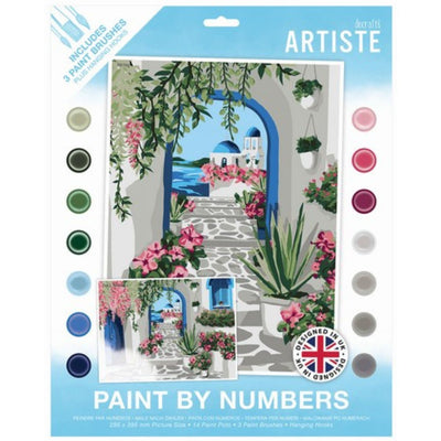Paint By Numbers, Mediterranean Dreams, 14 colours, 3 brushes