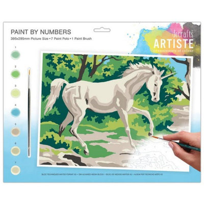 Large Paint By Numbers, Mystical Unicorn