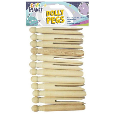Dolly Pegs, Natural (12 pack)