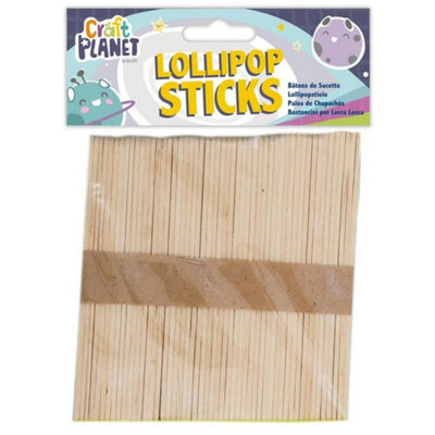 Lollipop Sticks, Natural (approx 50 pack)