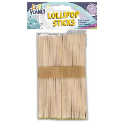 Lollipop Sticks, Extra Large, Natural (approx 50 pack)