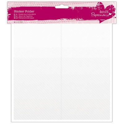 Clear Sticker Folder (24 Sleeves/48 Compartments)