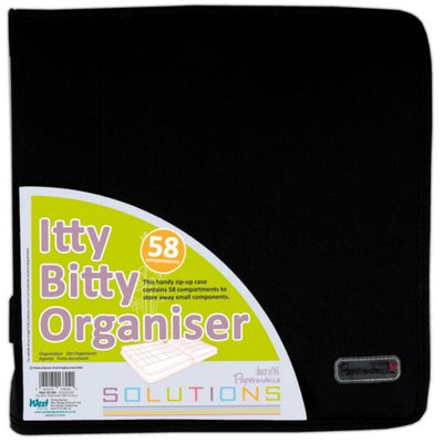 Black Itty Bitty Organiser (70 Compartments)