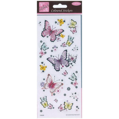 Coloured Stickers, Beautiful Butterflies