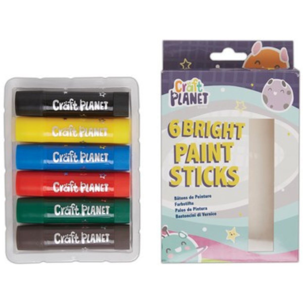 6 Paint Sticks, Bright