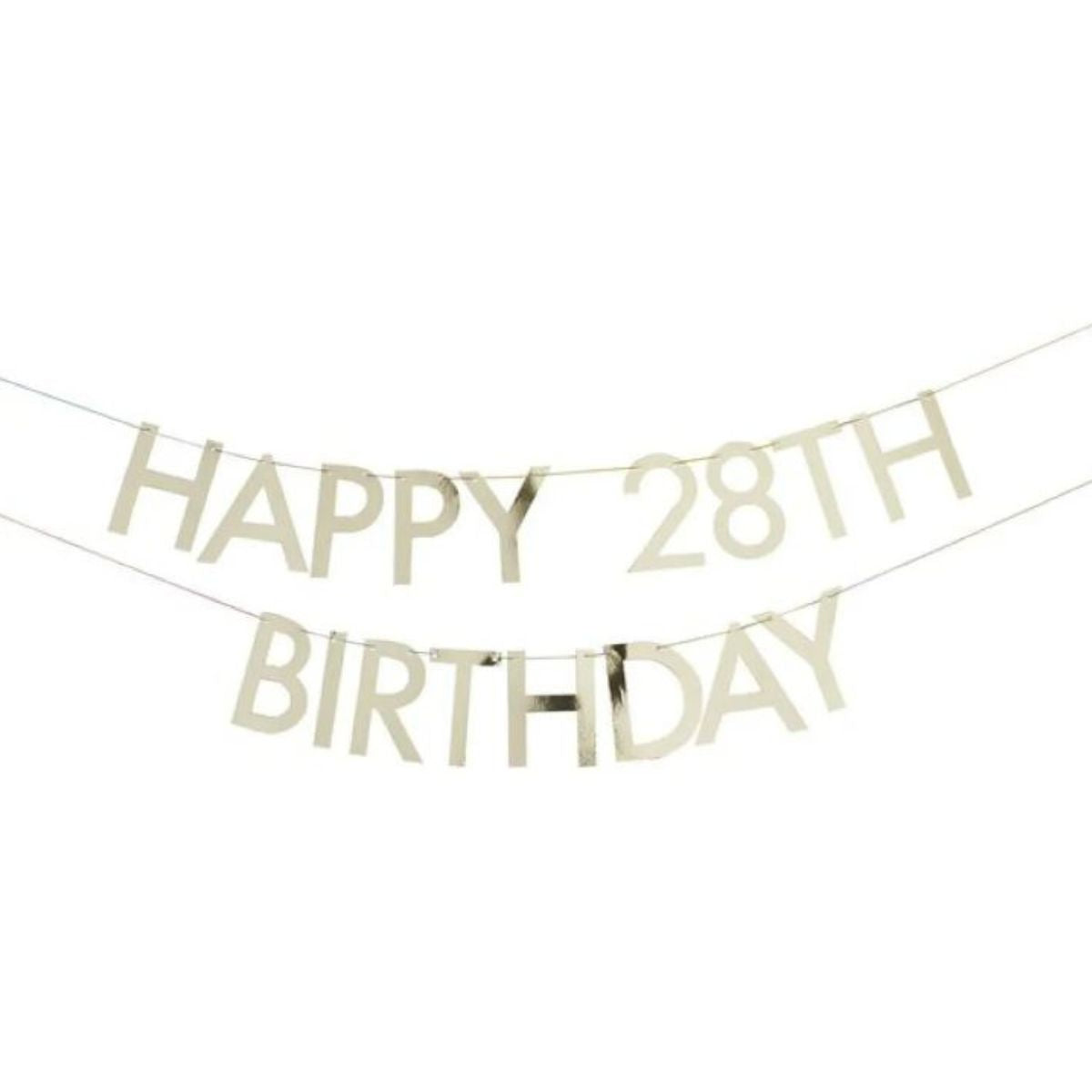 Mix It Up Gold Customisable Age Birthday Paper Banner