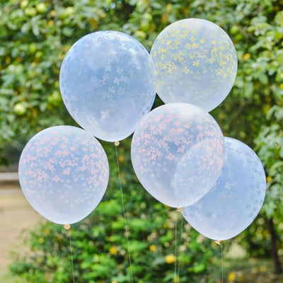 Blossom Printed Balloons 30cm (5 pack)