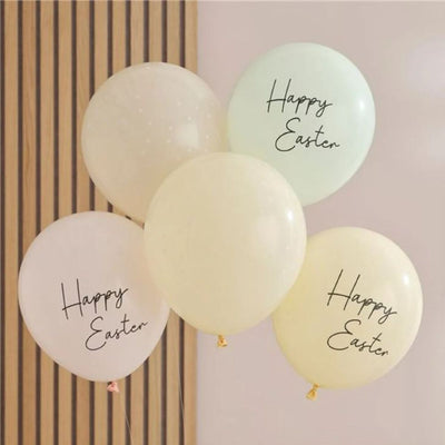 Hey Bunny Easter Balloons 30cm (5 pack)