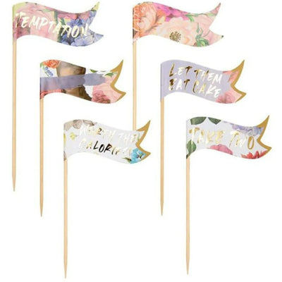 Truly Scrumptious Food Flags (12 pack)