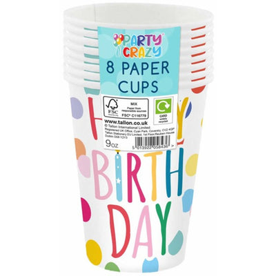 Paper Cups 255ml (8 pack)