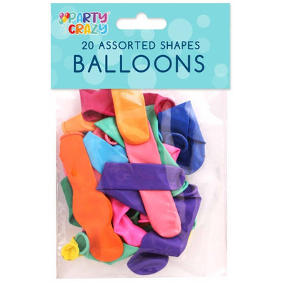 Assorted Shape Balloons (20 pack)