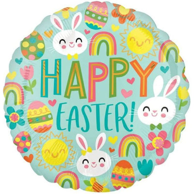 Happy Easter Icons Balloon 43cm (Foil)
