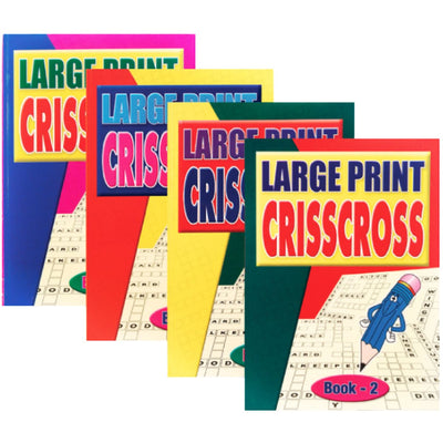 Large Print A4 Criss Cross Puzzle Book, 64 Pages