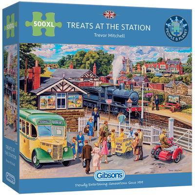 Treats at the Station Puzzle, 500 XL Pieces