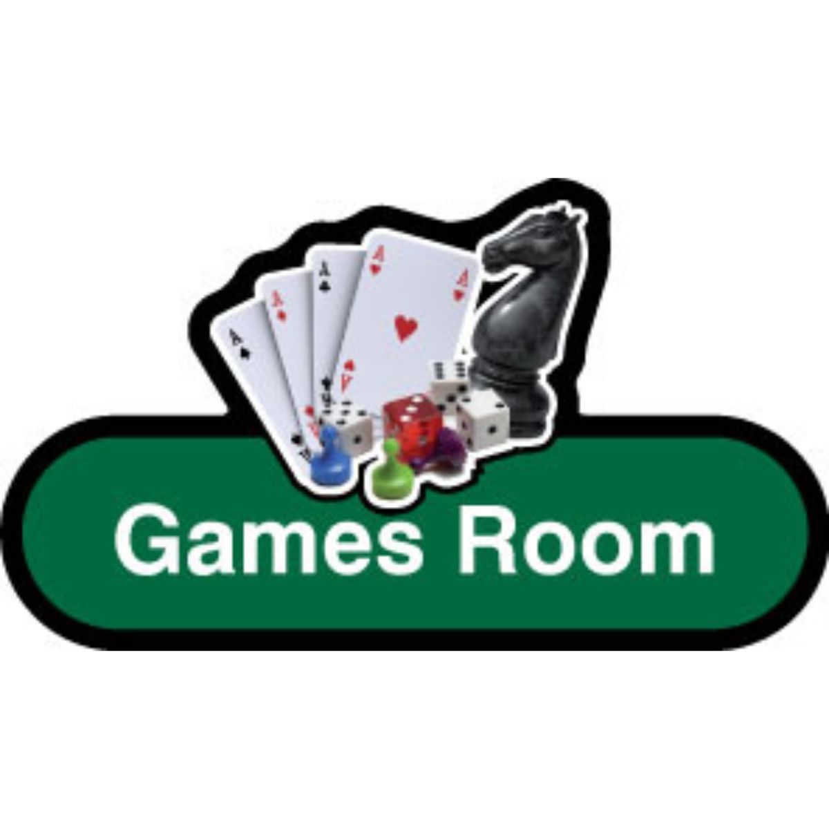 Games Room Sign, 30cm