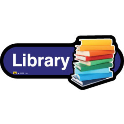 Library Sign, 30cm