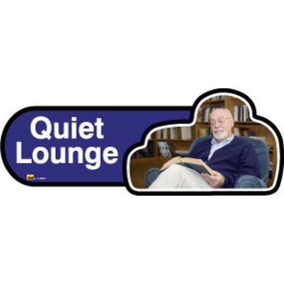 Quiet Lounge Sign, 30cm